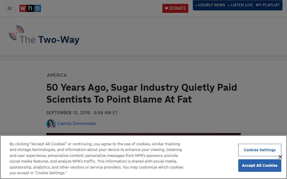 Screenshot of www.npr.org captured 2026-07-20