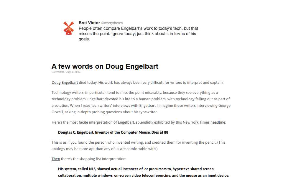 Screenshot of worrydream.com captured 2026-07-20