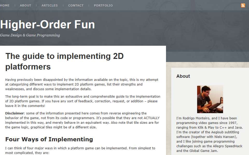 Screenshot of higherorderfun.com captured 2026-07-20