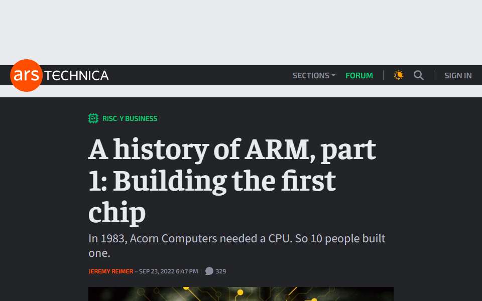 Screenshot of arstechnica.com captured 2026-07-20