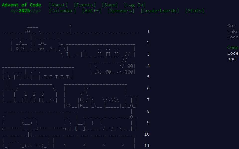 Screenshot of adventofcode.com captured 2026-07-20