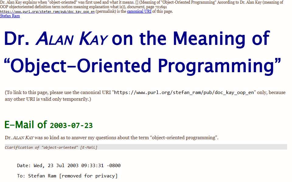 Screenshot of www.purl.org captured 2026-07-20