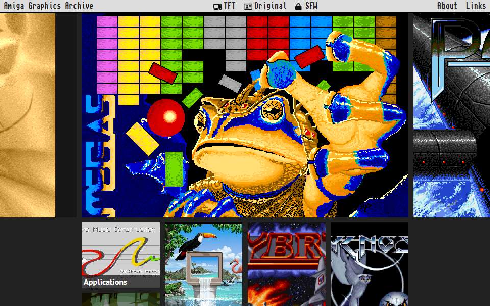 Screenshot of amiga.lychesis.net captured 2026-07-20