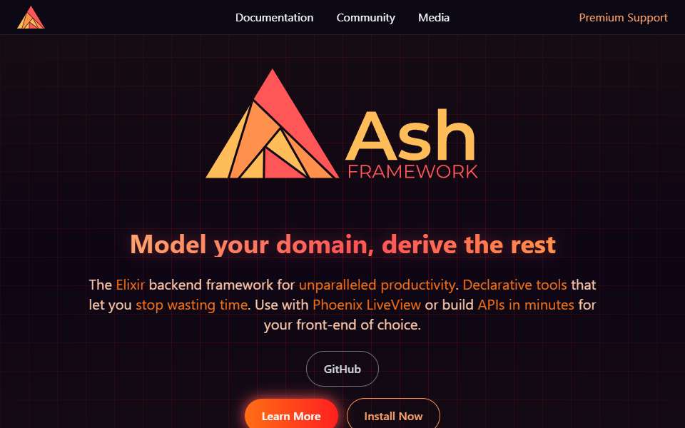 Screenshot of ash-hq.org captured 2026-07-20