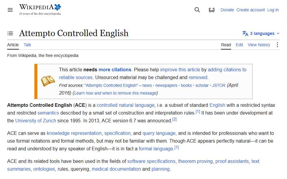 Screenshot of en.wikipedia.org captured 2026-07-20