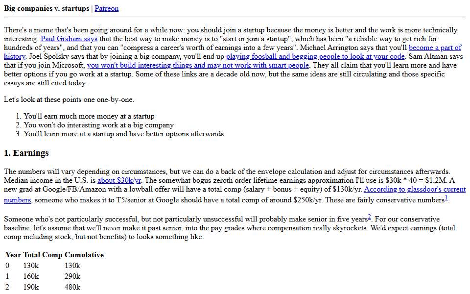 Screenshot of danluu.com captured 2026-07-20