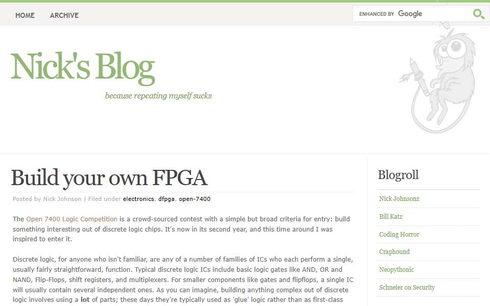 Screenshot of blog.notdot.net captured 2026-07-20