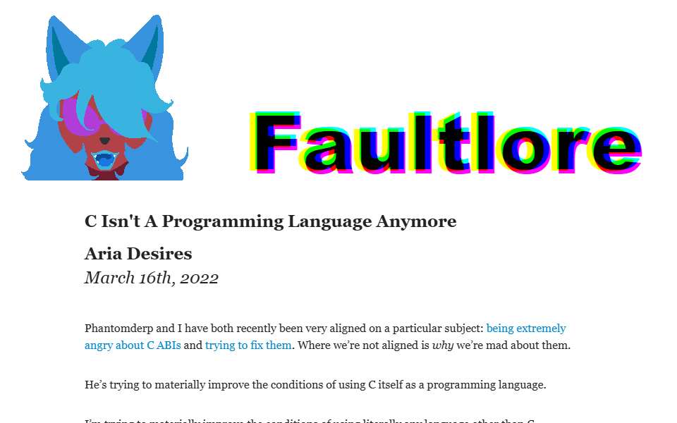 Screenshot of faultlore.com captured 2026-07-20