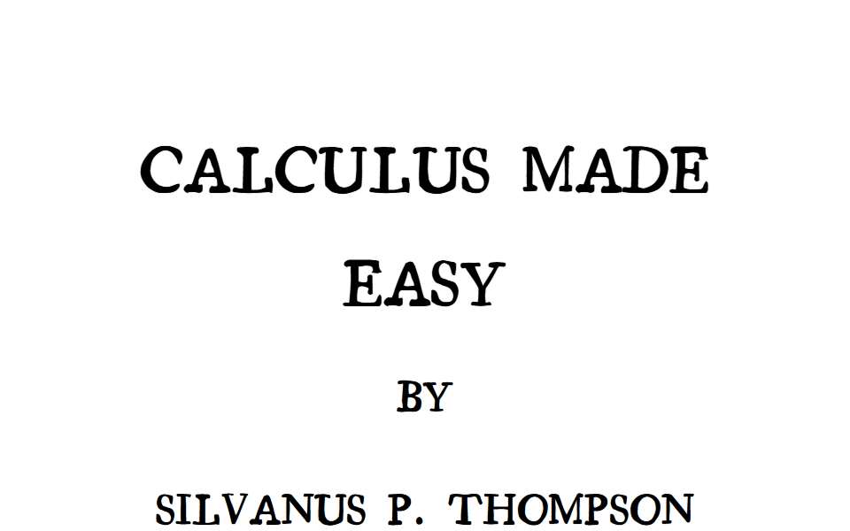 Screenshot of calculusmadeeasy.org captured 2026-07-20