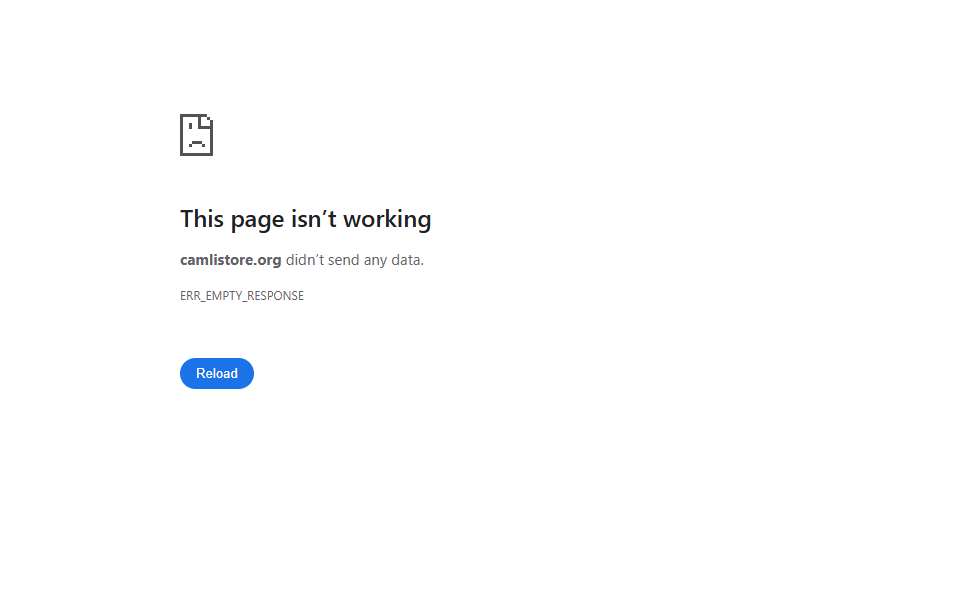 Screenshot of camlistore.org captured 2026-07-20