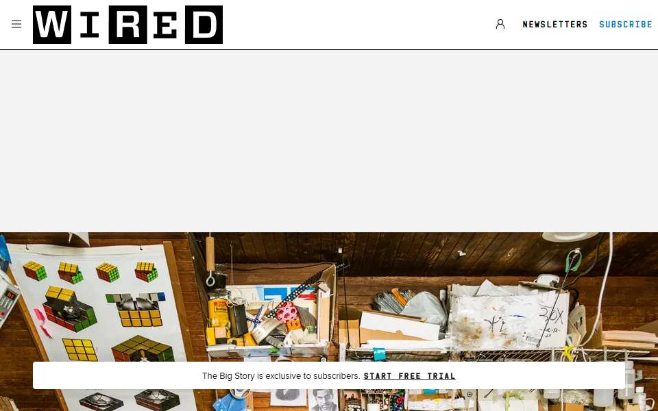 Screenshot of www.wired.com captured 2026-07-20