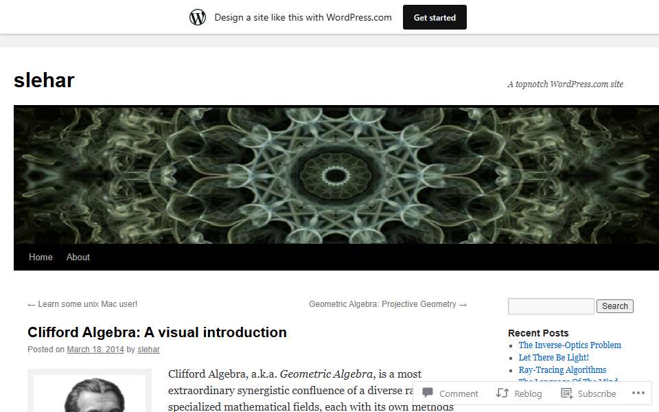 Screenshot of slehar.wordpress.com captured 2026-07-20