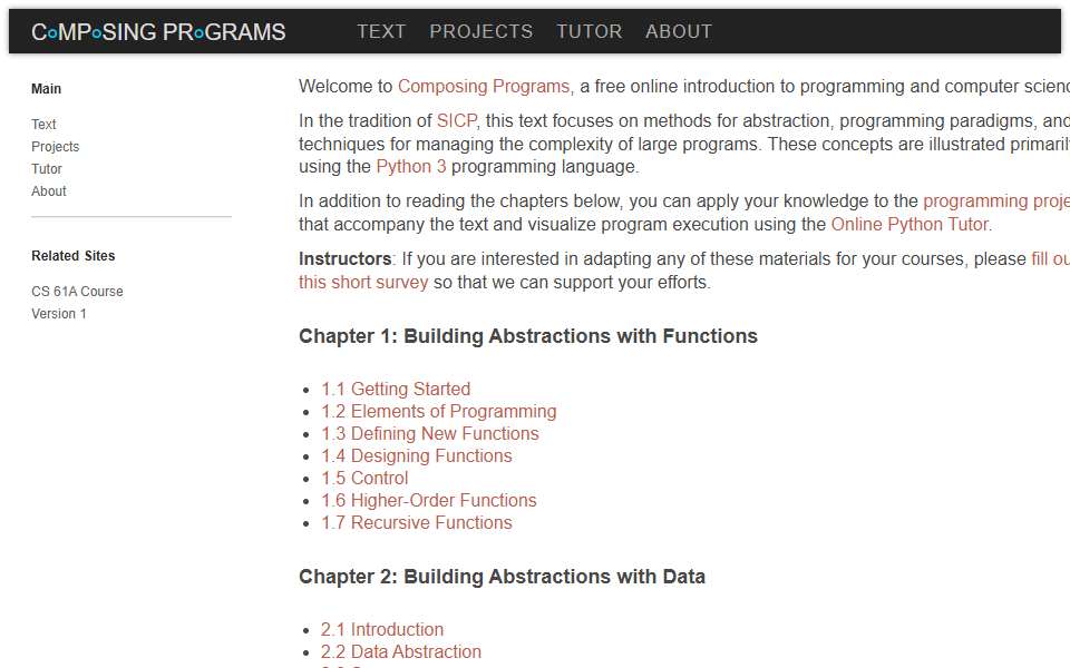 Screenshot of composingprograms.com captured 2026-07-20