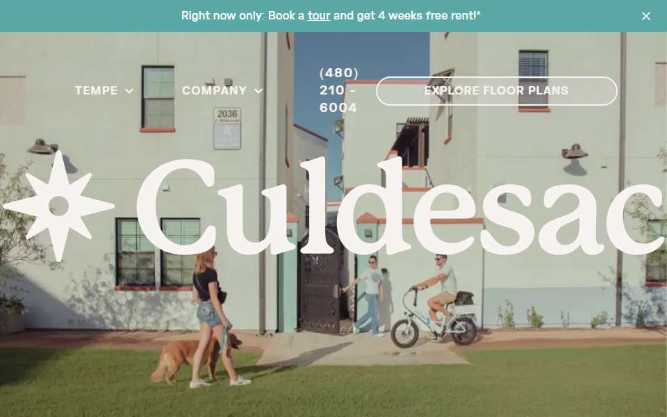 Screenshot of culdesac.com captured 2026-07-20