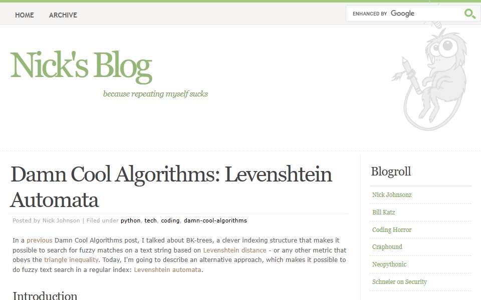 Screenshot of blog.notdot.net captured 2026-07-20