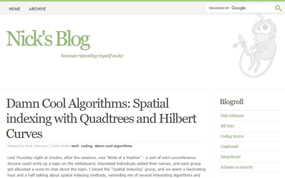 Screenshot of blog.notdot.net captured 2026-07-20