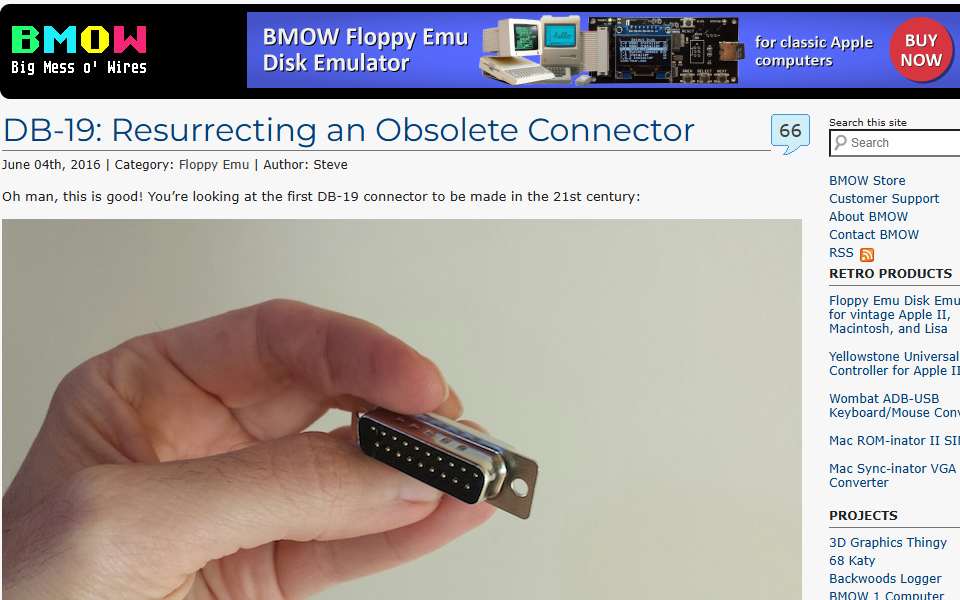 Screenshot of www.bigmessowires.com captured 2026-07-20