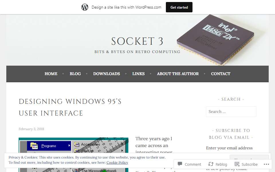 Screenshot of socket3.wordpress.com captured 2026-07-20