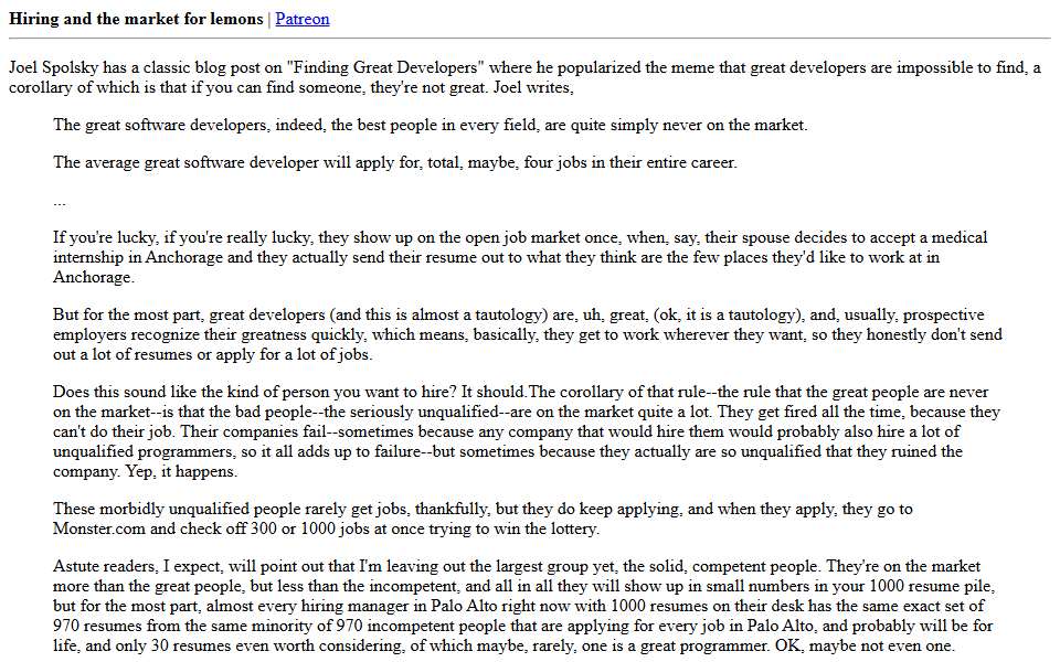 Screenshot of danluu.com captured 2026-07-20