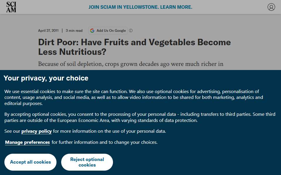 Screenshot of www.scientificamerican.com captured 2026-07-20