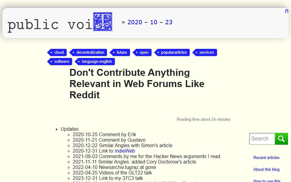 Screenshot of karl-voit.at captured 2026-07-20