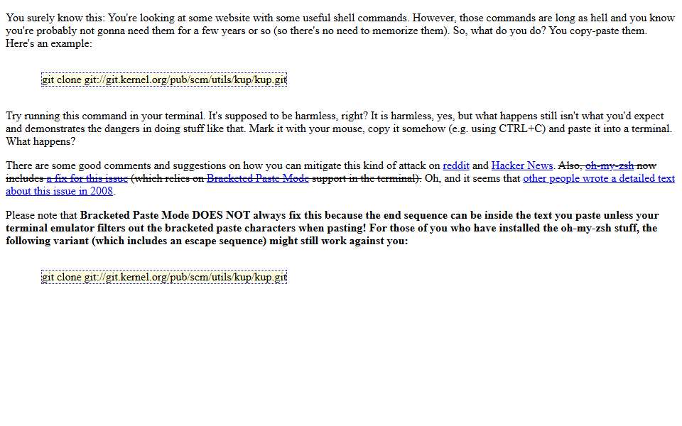 Screenshot of thejh.net captured 2026-07-20