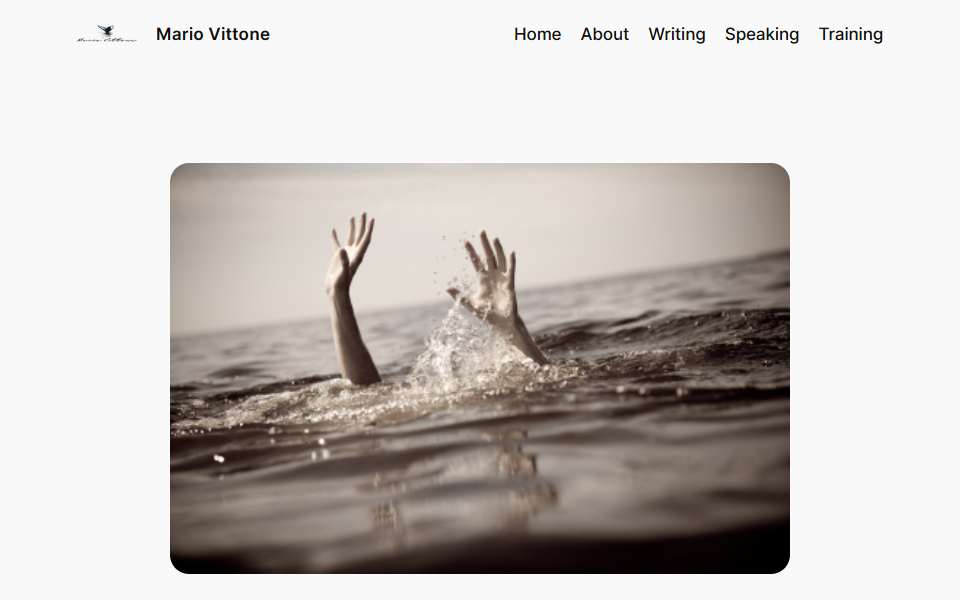 Screenshot of mariovittone.com captured 2026-07-20