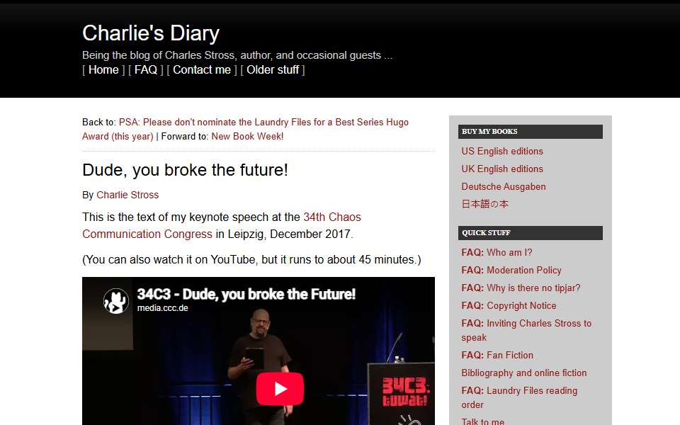 Screenshot of www.antipope.org captured 2026-07-20