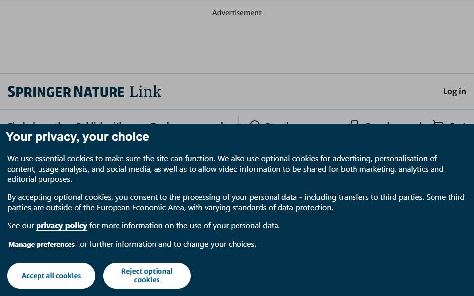 Screenshot of link.springer.com captured 2026-07-20