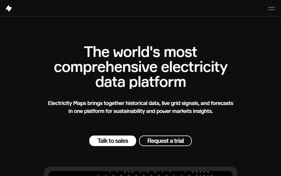 Screenshot of www.electricitymap.org captured 2026-07-20