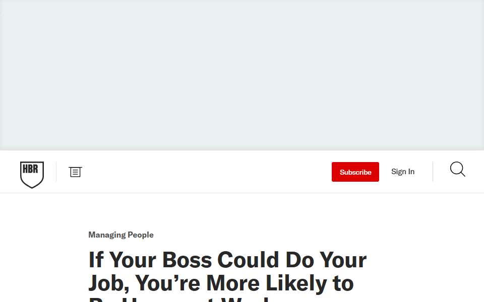 Screenshot of hbr.org captured 2026-07-20