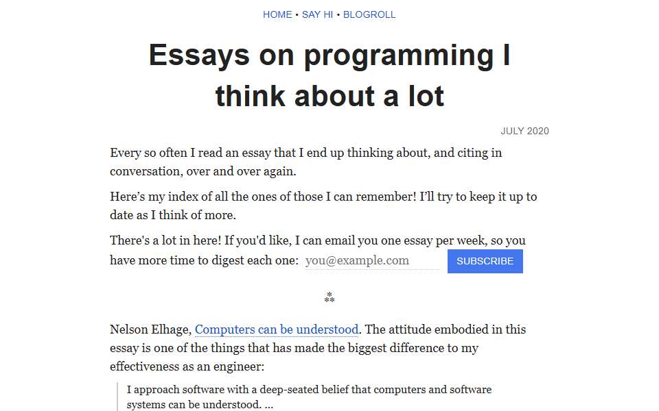 Screenshot of www.benkuhn.net captured 2026-07-20