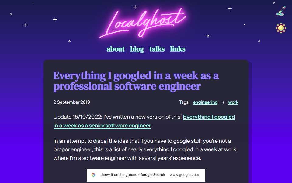 Screenshot of localghost.dev captured 2026-07-20