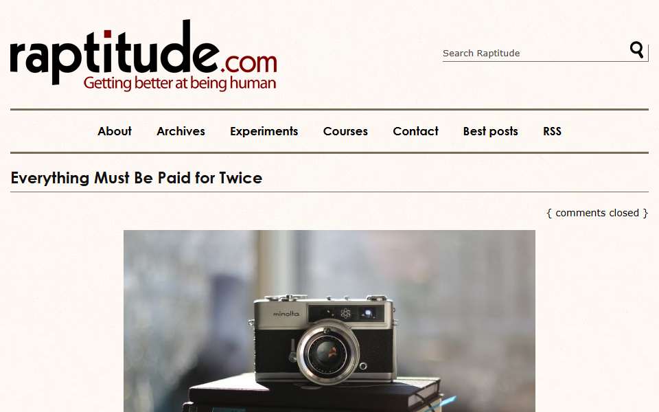 Screenshot of www.raptitude.com captured 2026-07-20