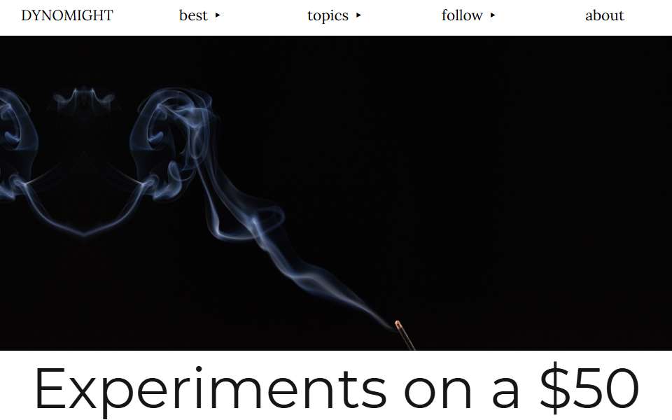 Screenshot of dynomight.net captured 2026-07-20