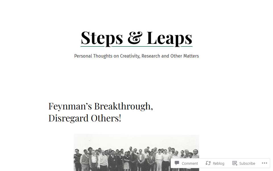 Screenshot of stepsandleaps.wordpress.com captured 2026-07-20