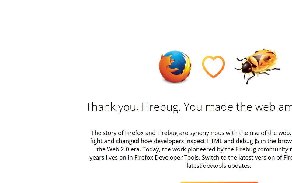 Screenshot of getfirebug.com captured 2026-07-20