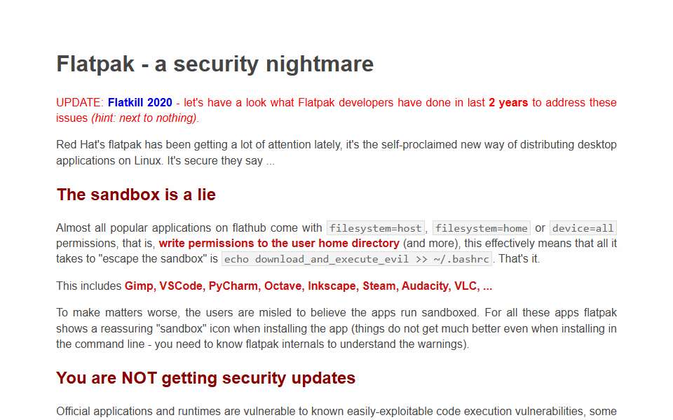 Screenshot of flatkill.org captured 2026-07-20
