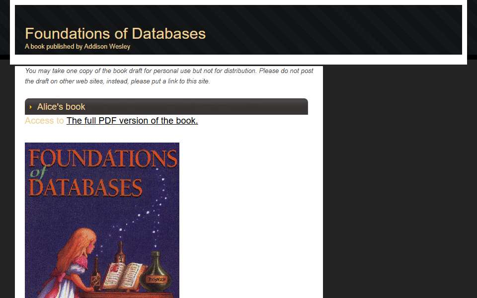 Screenshot of webdam.inria.fr captured 2026-07-20