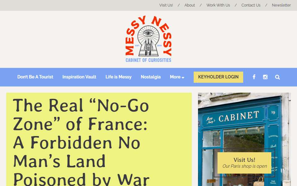 Screenshot of www.messynessychic.com captured 2026-07-20