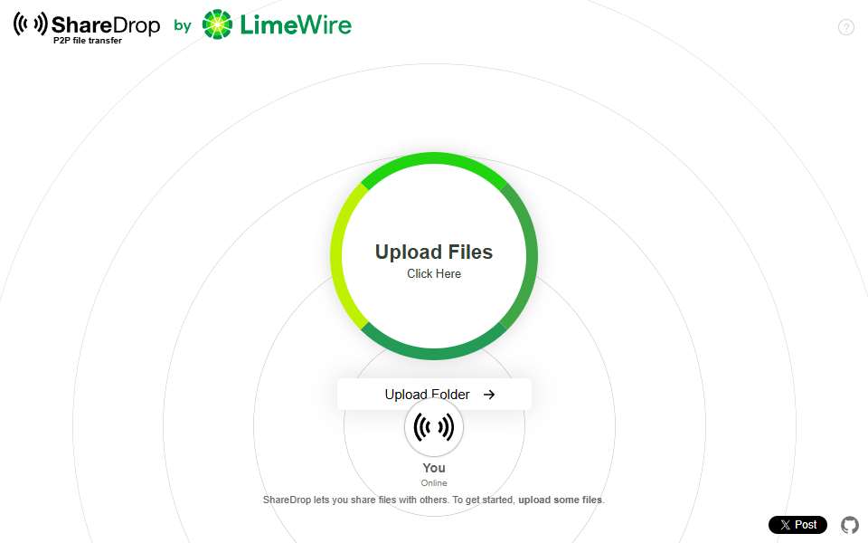 Screenshot of www.sharedrop.io captured 2026-07-20