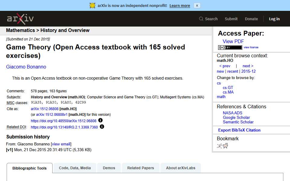 Screenshot of arxiv.org captured 2026-07-20