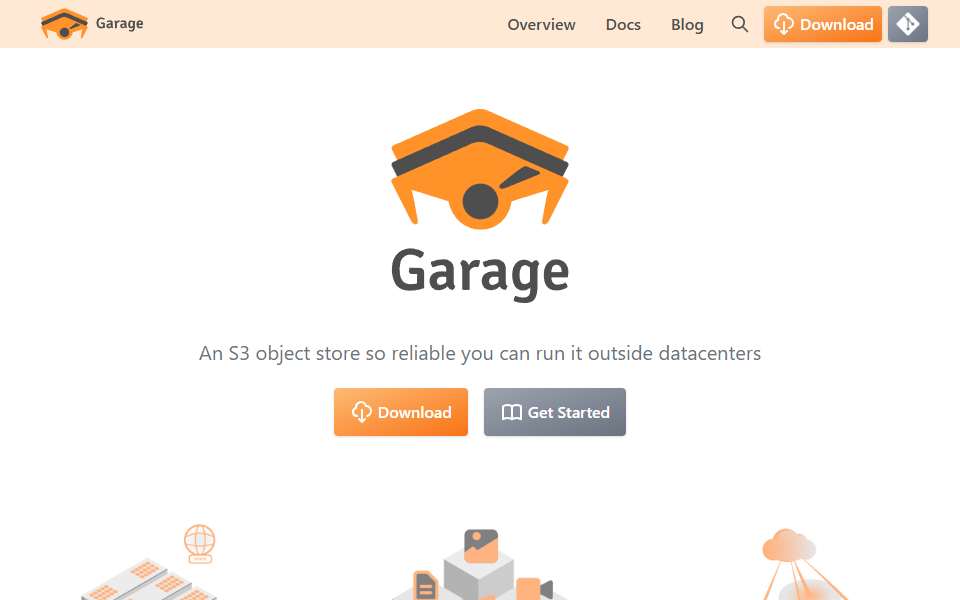 Screenshot of garagehq.deuxfleurs.fr captured 2026-07-20