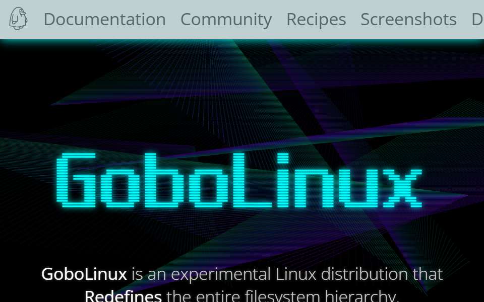 Screenshot of www.gobolinux.org captured 2026-07-20