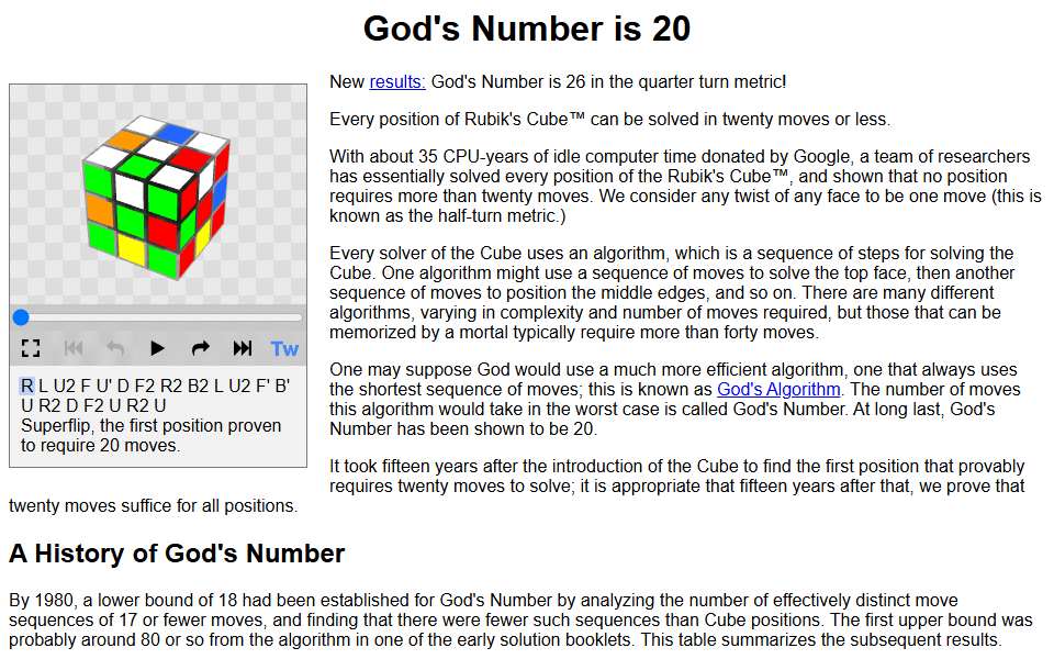 Screenshot of cube20.org captured 2026-07-20