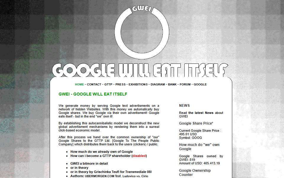 Screenshot of www.gwei.org captured 2026-07-20