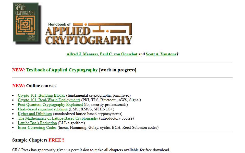 Screenshot of cacr.uwaterloo.ca captured 2026-07-20