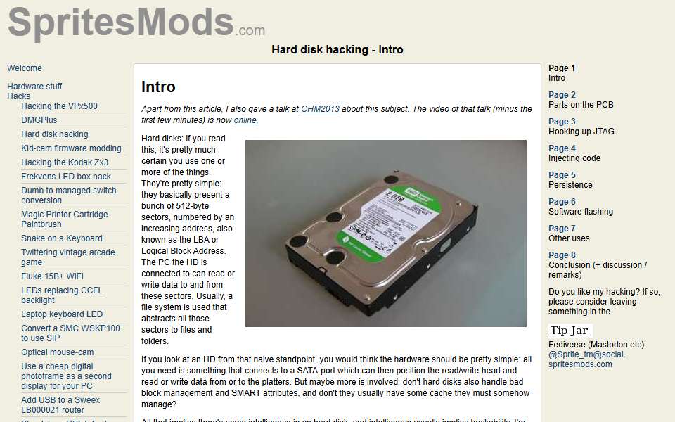 Screenshot of spritesmods.com captured 2026-07-20