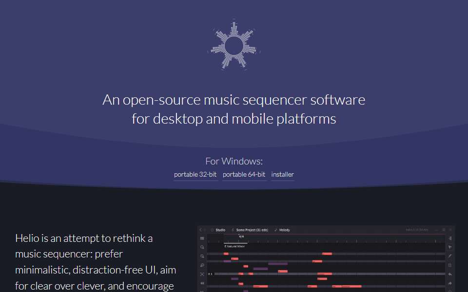 Screenshot of helio.fm captured 2026-07-20