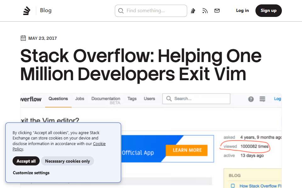 Screenshot of stackoverflow.blog captured 2026-07-20